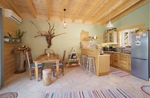 Karavados Villa | Driftwood Villas is an eco villa with a private pool, 3min walk from the beach!