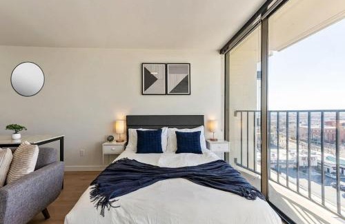 Downtown Salt Lake City Apartment | DT Studio Gym Pool Table 12th Floor Parking