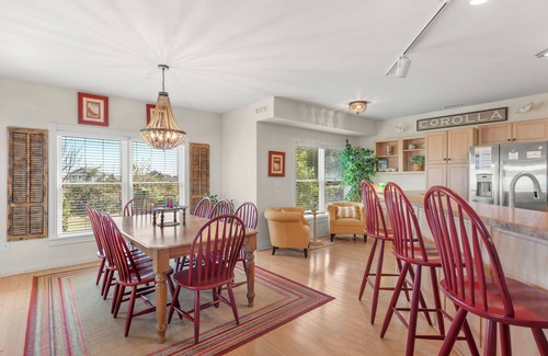 Corolla Condo | Dune Time: Pet-Friendly, Private Spa, Spacious Wrap-Around Patio