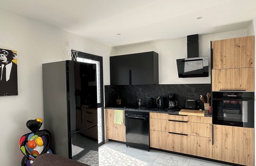 Douvaine Apartment | Duplex 80m2, Le Refuge du Léman, lake and mountains, for 6 people