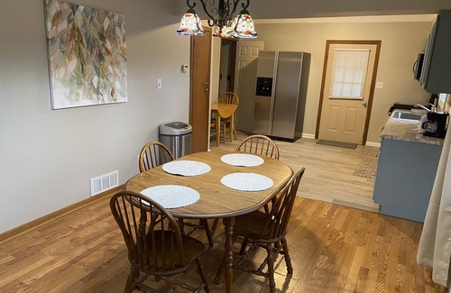 Wyandotte House | Duplex Apartment Walking Distance to Downtown Wyandotte