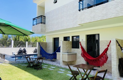 Sao Jose da Coroa Grande Apartment | Duplex apartments, 02 en-suite bedrooms, sea view, 30 m from the beach on the border with Maragogi