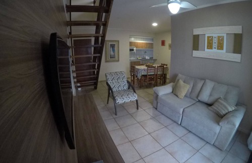 Praia Grande Apartment | Duplex penthouse with excellent sea views