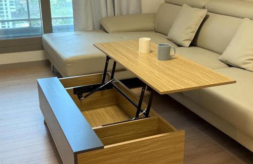 Songdo Apartment | E 2BR 60m2 Newly Built High Floor APT 2min to Hyundai Outlet Triple St 2Free Parking