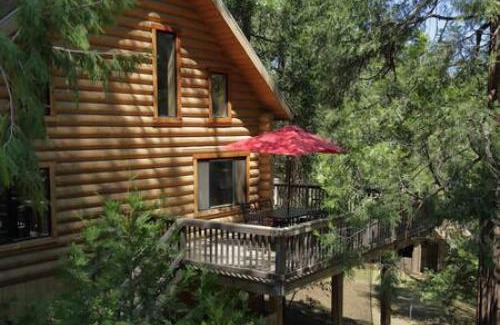 Idyllwild House | Eagles Nest - Natural Log Cabin with Guest House