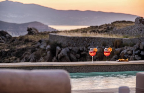 Naxos Town Villa | Eartha Horizon 3BR Villa with Private Pool and Panoramic Sea Sunset View