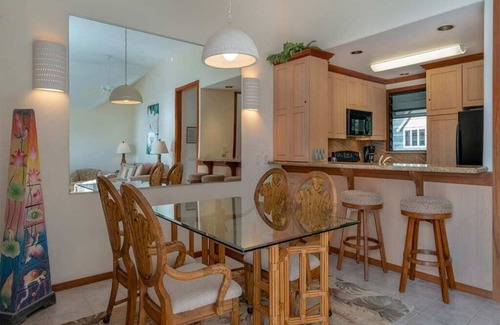 Lihue Condo | East Kauai OV Bliss! Open Kitchen, Lanai, WiFi, TV, DVD+Ceiling Fans–Kaha Lani 321