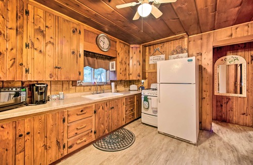 East Tawas Cabin | East Tawas Cabin w/Deck, Backyard & Fire Pit!