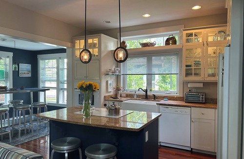 New Buffalo House | Easy Walk to Town and the Beach, But Feels Like You're Away From It All