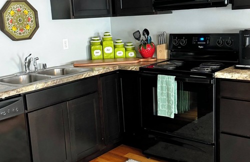 La Crosse Apartment | Eclectic Unique Cozy 1-bedroom apartment with WiFi, AC in charming La Crosse