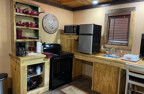 Elizabethtown Cabin | Eco Cabin by River-Extensive Decking Areas, Private Pier, Private Floating Dock