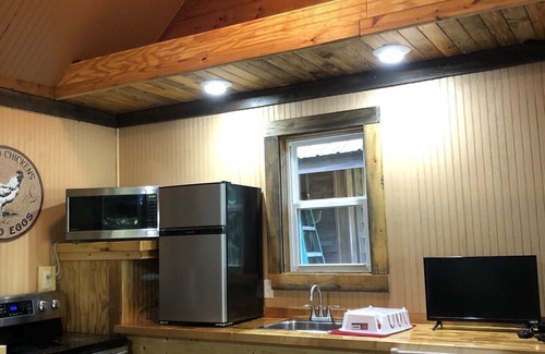 Elizabethtown Cabin | Eco Cabin by River-Extensive Decking Areas, Private Pier, Private Floating Dock