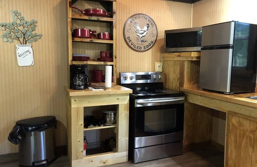 Elizabethtown Cabin | Eco Cabin by River-Extensive Decking Areas, Private Pier, Private Floating Dock