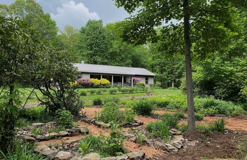 Portersville Cabin | Eco-Conscious Forest & Flowers Retreat Near McConnell's Mill State Park