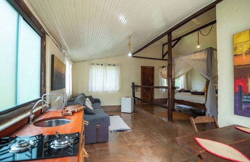 Piedade do Paraopeba Ski Chalet | Ecological Chalet in Brumadinho 30 minutes from BH. Bath, Kitchen, Deck and Pet Friendly