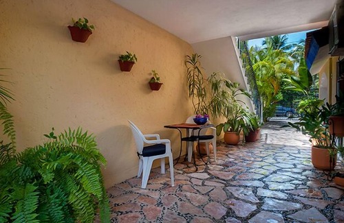 Puerto Morelos Apartment | Economical hotel style room with queen bed & bathroom w shower