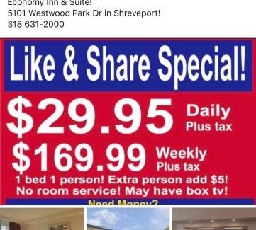 Shreveport Hotel | Economy Inn & Suites
