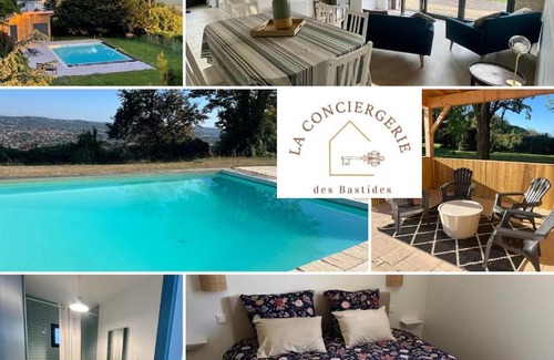 Pujols House | Ecrin de paradis Pujols HAUT Piscine-VUE