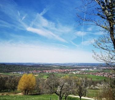 Dettingen unter Teck Apartment | Einssein-Bergfried 120 qm Apartments mit Terrasse und Panoramablick