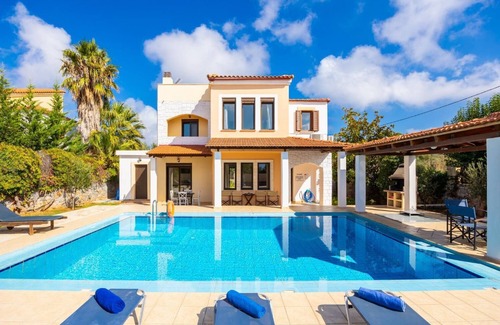 Kefalas Villa | Ekklisies Tria Large Private Pool, A/C, WiFi