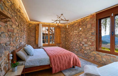Arbucies Apartment | El Montseny - Habitación con Vistas Dentro de Masía Rural