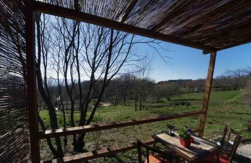 Candeleda House | El Rojo Romántica cabaña de madera con vista