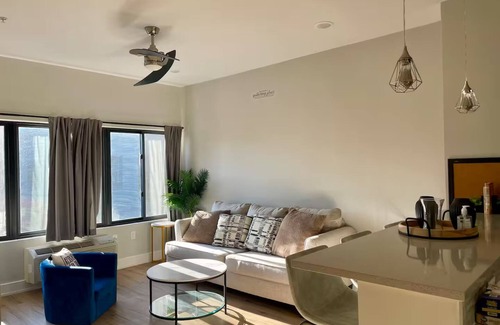 Bayonne Apartment | Elegance - 1 Bedroom Apartment - 10 Min NYC/EWR - Free Lot Parking - The Helix