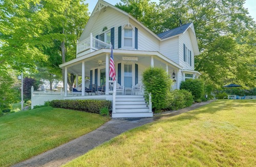 Alden Cottage | Elegant 1905 Home: Steps to Torch Lake & Dtwn
