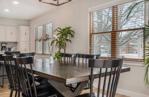 West Omaha House | Elegant 4BR Getaway! Firepit, BBQ & Private Pool!