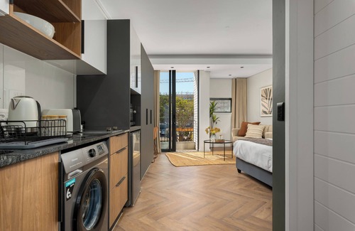 Century City Apartment | Elegant Century City Apartment | Balcony and Comfort