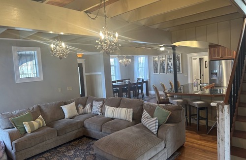 Oakland House | Elegant Home Away: Hot Tub, Game Room, Kid Friendly!