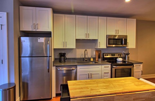 St. Louis Apartment | Elegant Minimalist Gem w/Private backyard, W/D