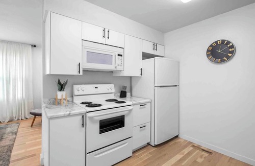 Brookline Station House | Elegant Modern 2BR Escape with Secure Garage Parking