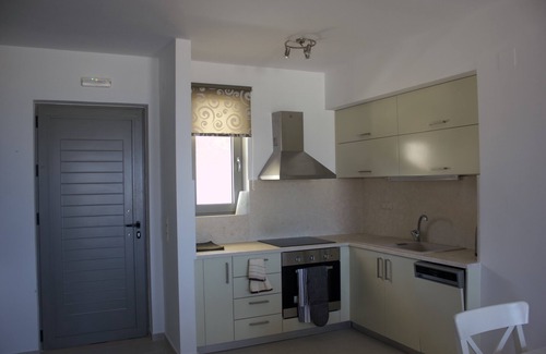 Makry Gialos Apartment | Elegant, Modern With Shared Swimming Pools