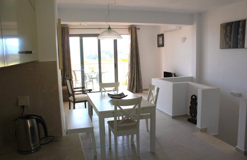 Makry Gialos Apartment | Elegant, Modern With Shared Swimming Pools
