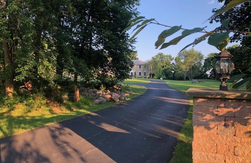 Ackermanville House | Elegant Poconos estate close to Kalahari, GreatWolf, with 4 1/2 serene acres