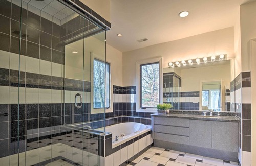 Riverwoods Villa | Elegant Riverwoods Escape w/ Private Sauna!