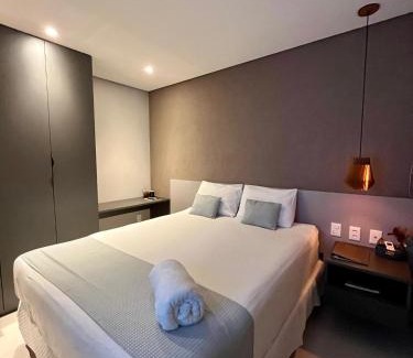 Jatiuca Apartment | Elegante quarto e sala Sky Concept 418 Novissímo