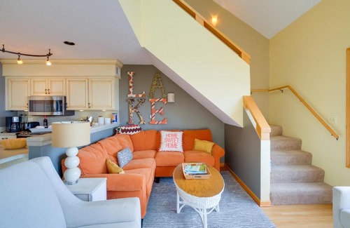 Elk Rapids Apartment | Elk Rapids Condo with Balcony Overlooking Elk Lake!
