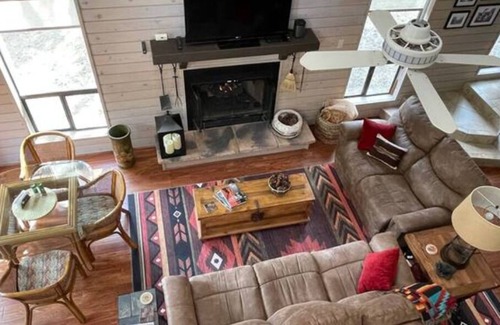 Ruidoso Cabin | Elk Ridge - NEW semi-secluded, cozy fireplace, huge deck w fire table