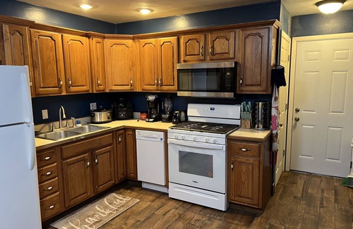 Elkhart House | Elkhart home with 3 bedrooms and separate office