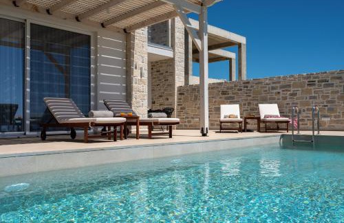 Kalochorafitis Villa | Elxis luxury villas Salty Pools!