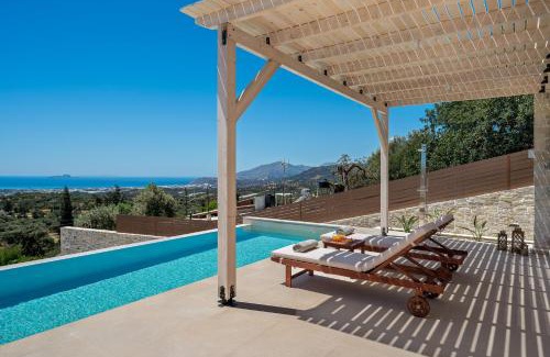 Kalochorafitis Villa | Elxis luxury villas Salty Pools!