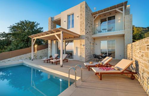 Kalochorafitis Villa | Elxis luxury villas Salty Pools!
