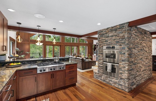 Easton Cabin | Enchanted River A-Frame, a secluded retreat with game room, hot tub & yard games