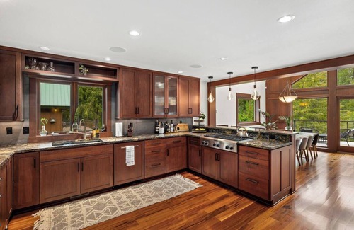 Easton Cabin | Enchanted River A-Frame, a secluded retreat with game room, hot tub & yard games