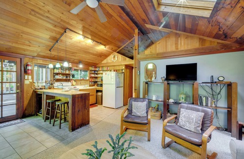 Arch Cape Cabin | Enchanting Arch Cape Retreat w/Hot Tub, Fireplace
