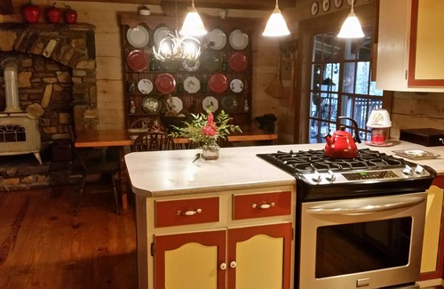 Brevard Cabin | Enchanting Brooksong Log Cabin, TWO large waterfalls, 6 private acres, 4 streams