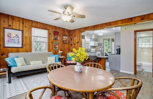 Union Pier Cottage | Enchanting dog-friendly home w/grill, firepit, full kitchen, & washer/dryer