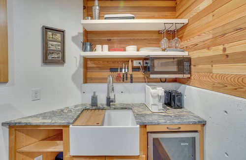 Belknap Springs Cottage | Enchanting Escape w/Hot Tub, Decks & Views!
